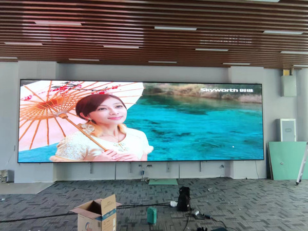 港北P1.53led小间距屏安装案例